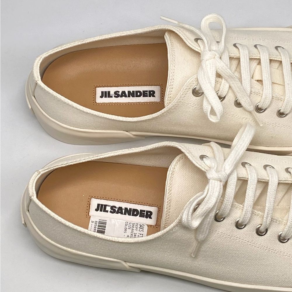 Jil Sander Low-Top Canvas Sneakers size 43/us size 10 - Picture 7 of 10